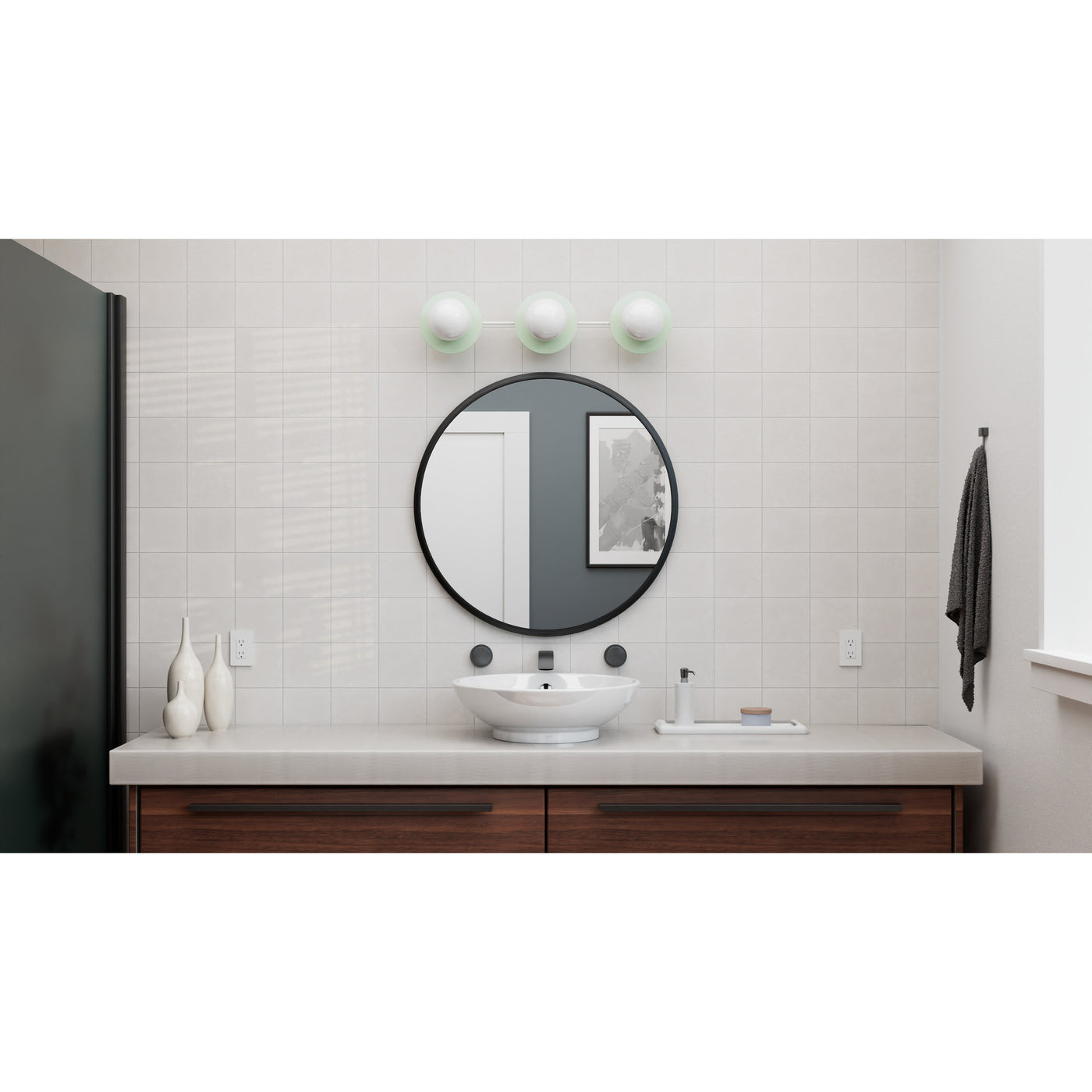 Aberdeen - Three Light Bathroom Vanity - Illuminate Vintage