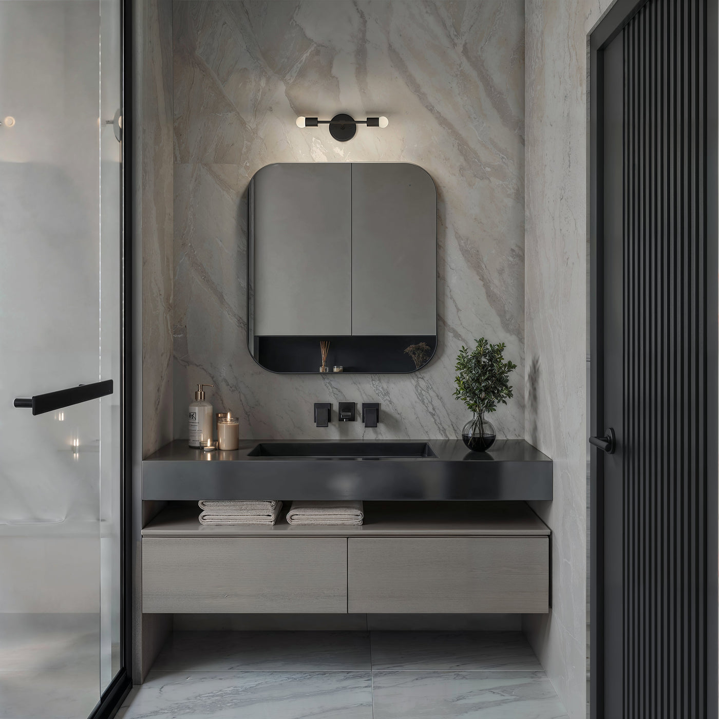 Artesia - Two Light Bathroom Sconce Vanity