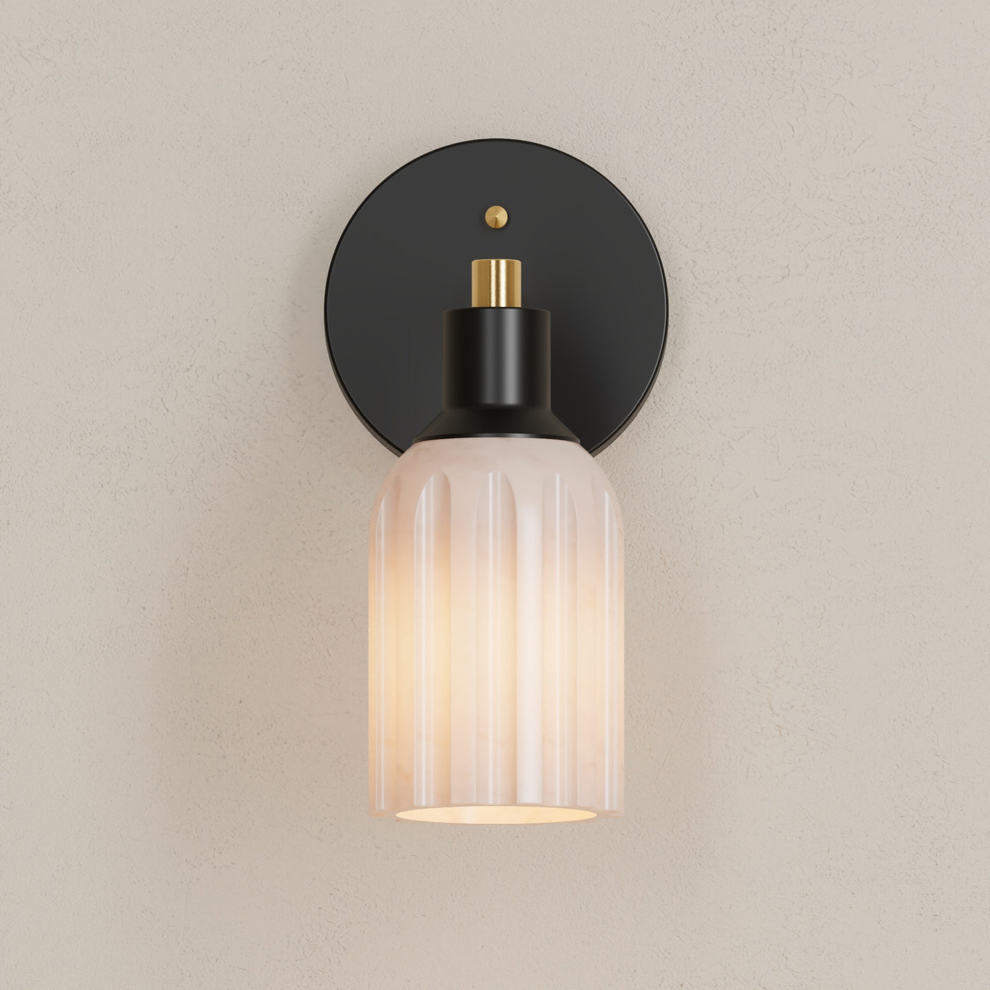 Bisbee - Alabaster Single Light Sconce