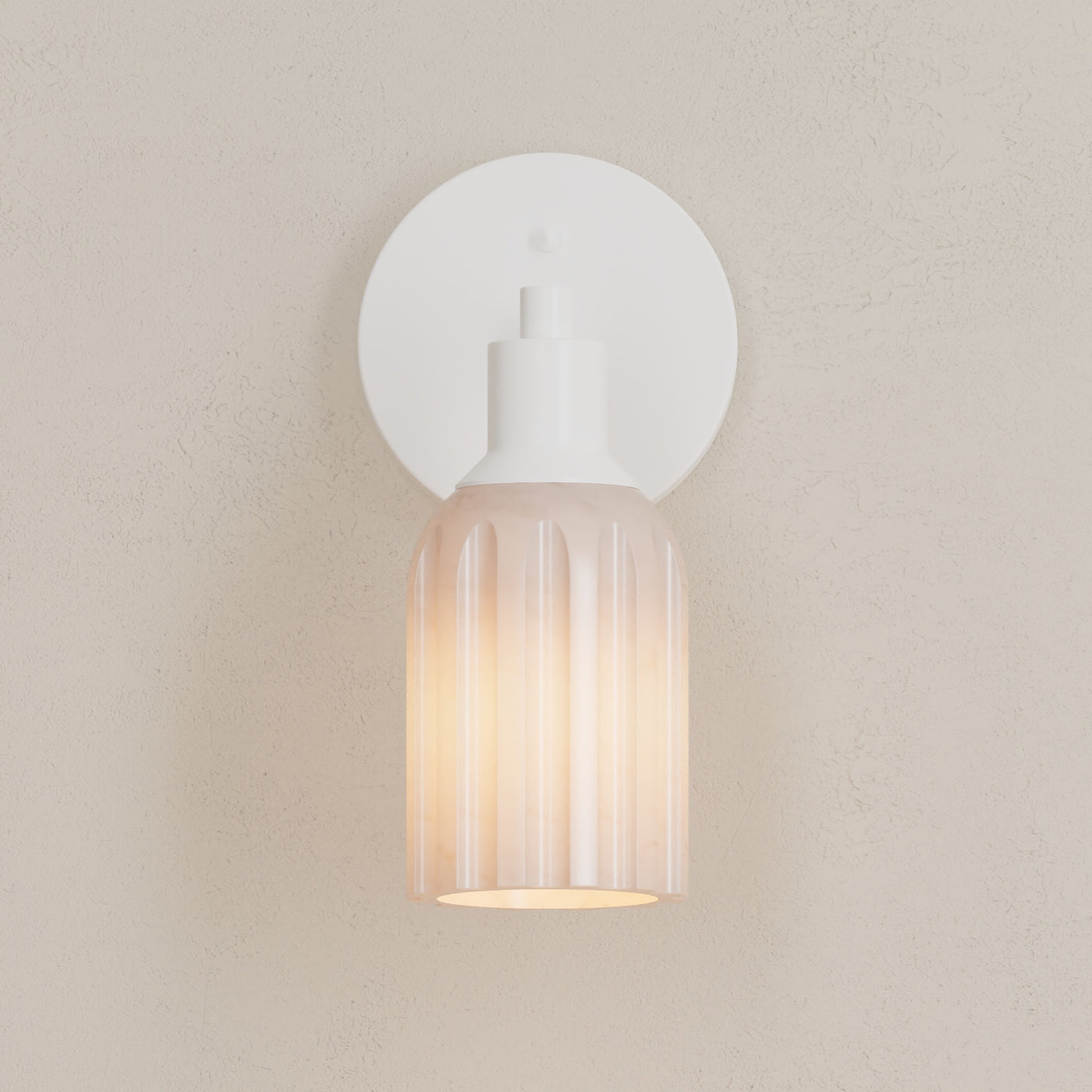 Bisbee - Alabaster Single Light Sconce