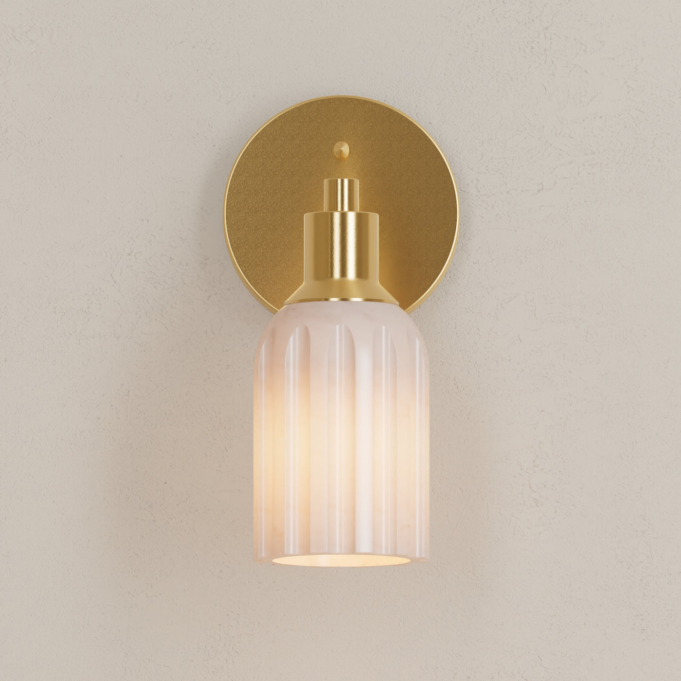 Bisbee - Alabaster Single Light Sconce