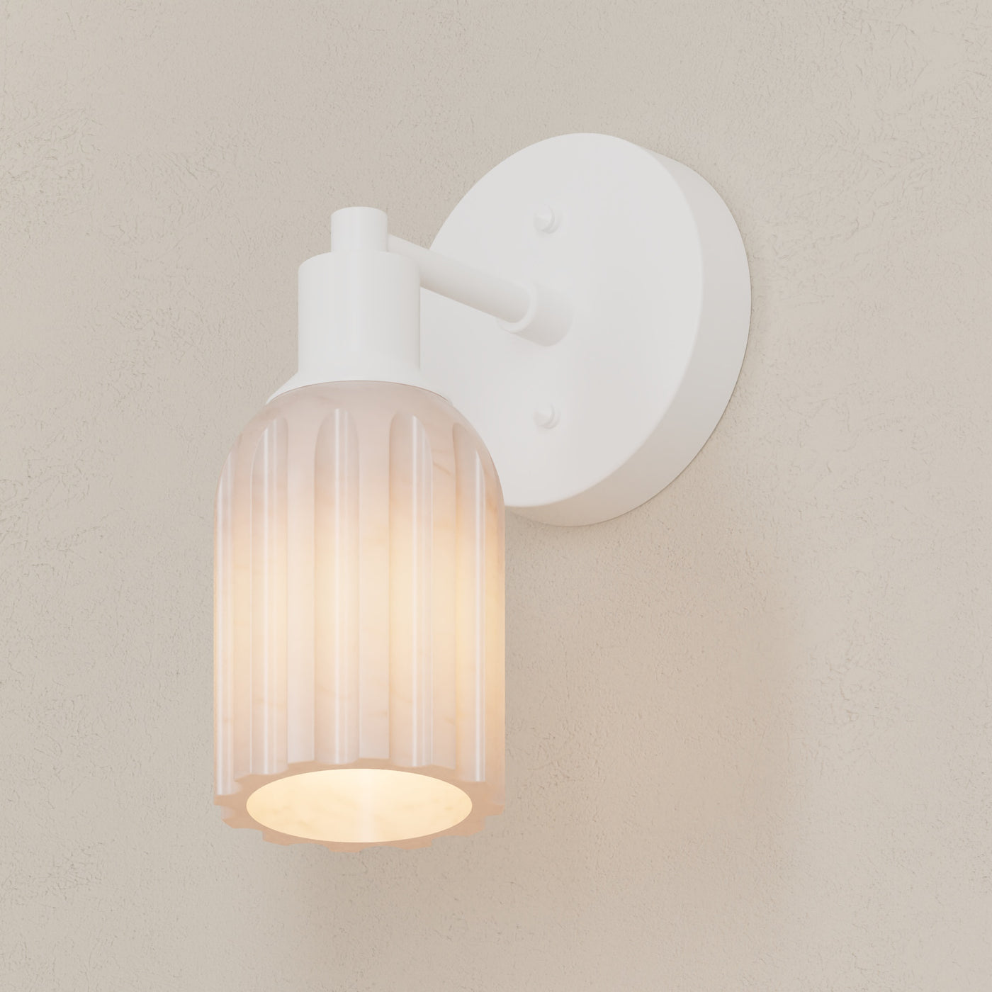 Bisbee - Alabaster Single Light Sconce