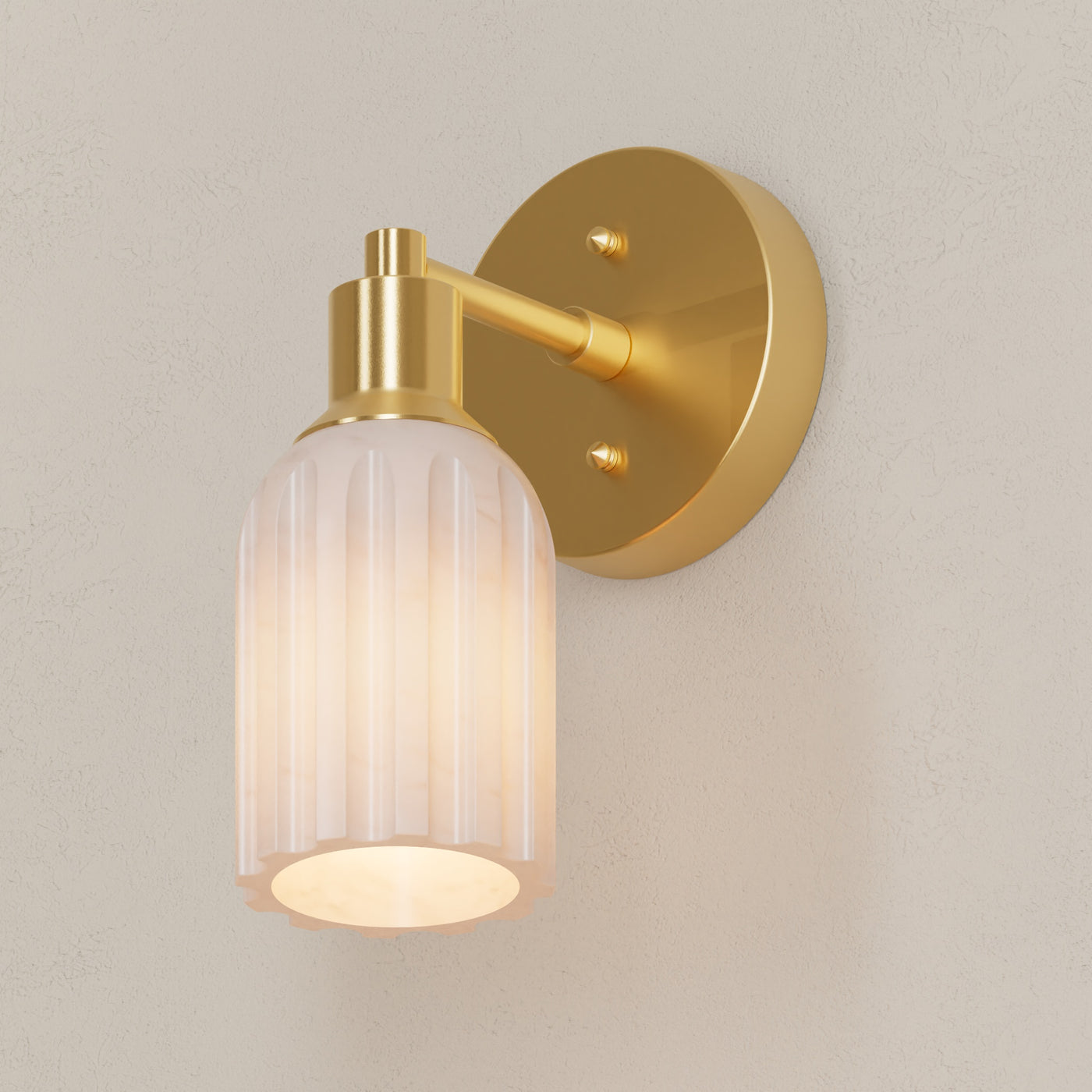 Bisbee - Alabaster Single Light Sconce