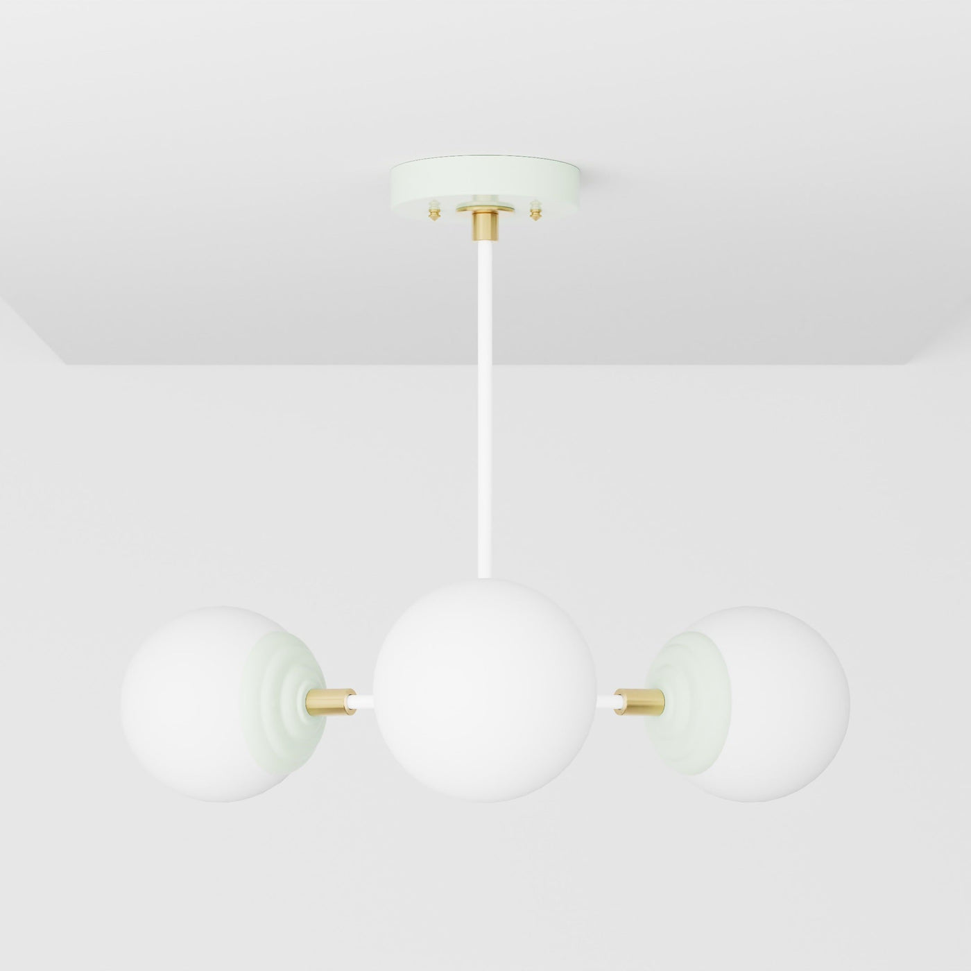 Harmon - Modern Glass Globe 3 Light Chandelier