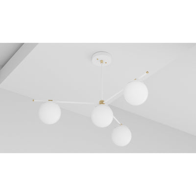 Missoula - Modern Glass Globe 4 Light Chandelier