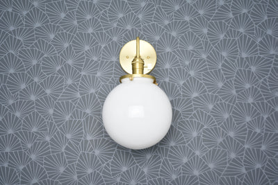 Altha - 8" Globe Bathroom Vanity Sconce