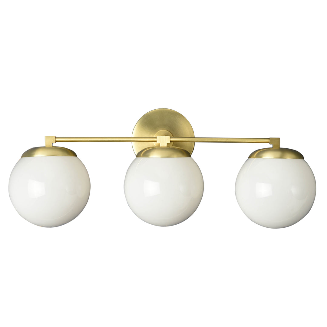 Three light bathroom vanity light buy mid century modern