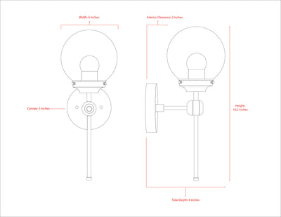 Pierson - Single Light Wall Sconce